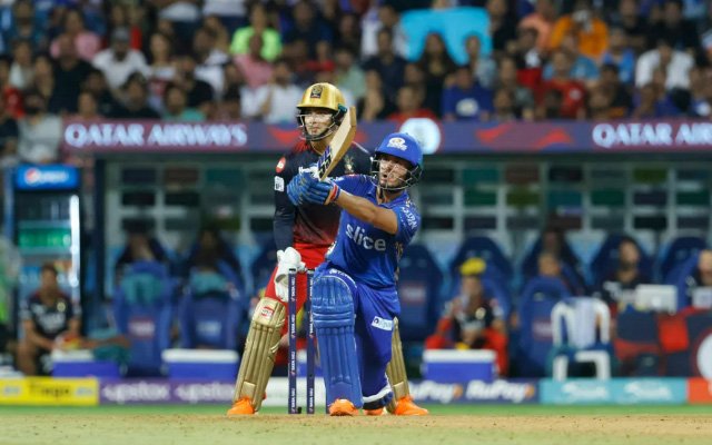 Why will Mumbai Indians face Royal Challengers Bengaluru only once in tournament?