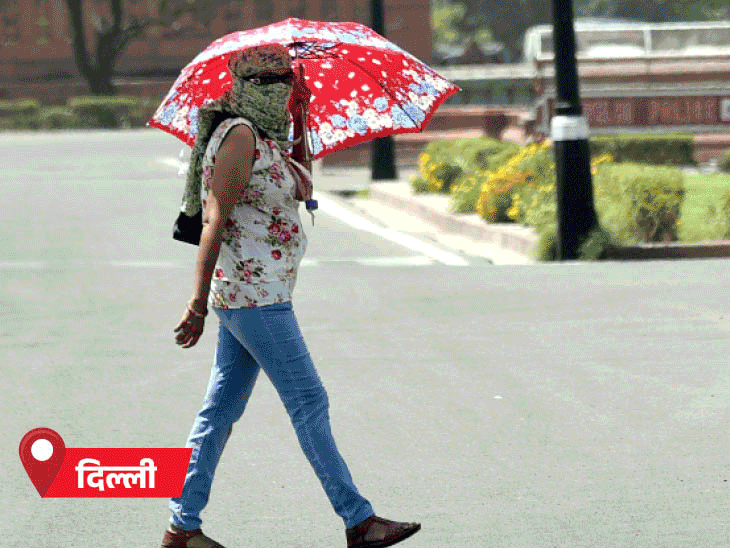 IMD Weather Update; Rajasthan MP Rainfall Heat Wave Alert | UP Rajasthan Heat Wave | राजस्थान में हीटवेव का रेड, तूफान का ऑरेंज अलर्ट: तेलंगाना ने लू को आपदा घोषित किया; यूपी-बिहार समेत 24 राज्यों में आंधी-बारिश