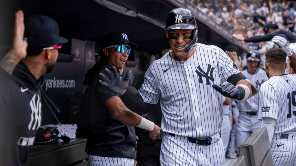 Judge matches Ruth with 321 HRs in first 1,000 Yankees games in win