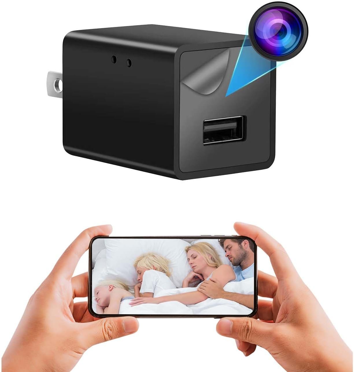 Home Security Camera 1080P with WiFi, Indoor Surveillance Camera with Audio and Video Motion Detection Home Surveillance Home Security Camera 1080P with WiFi, Indoor Surveillance Camera with Audio and Video Motion Detection Home Surveillance