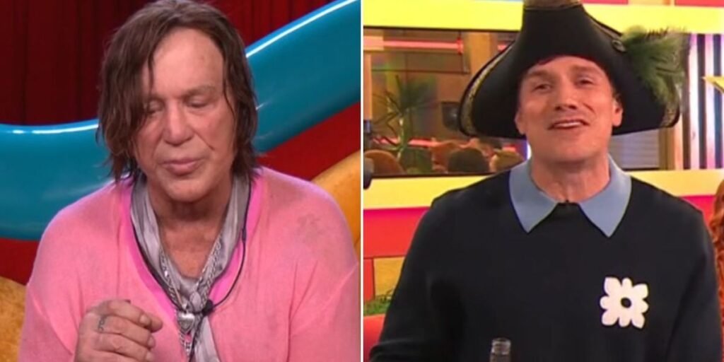 Mickey Rourke, 72, fans rage at ITV ‘double standards’ as CBB host Will Best makes crude remark hours after actor’s exit