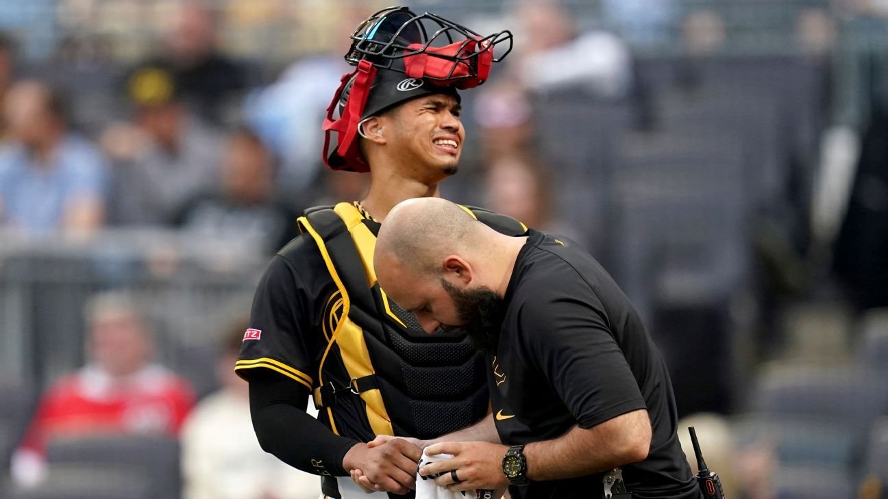 Pirates’ Endy Rodriguez put on IL with lacerated index finger Pirates’ Endy Rodriguez put on IL with lacerated index finger