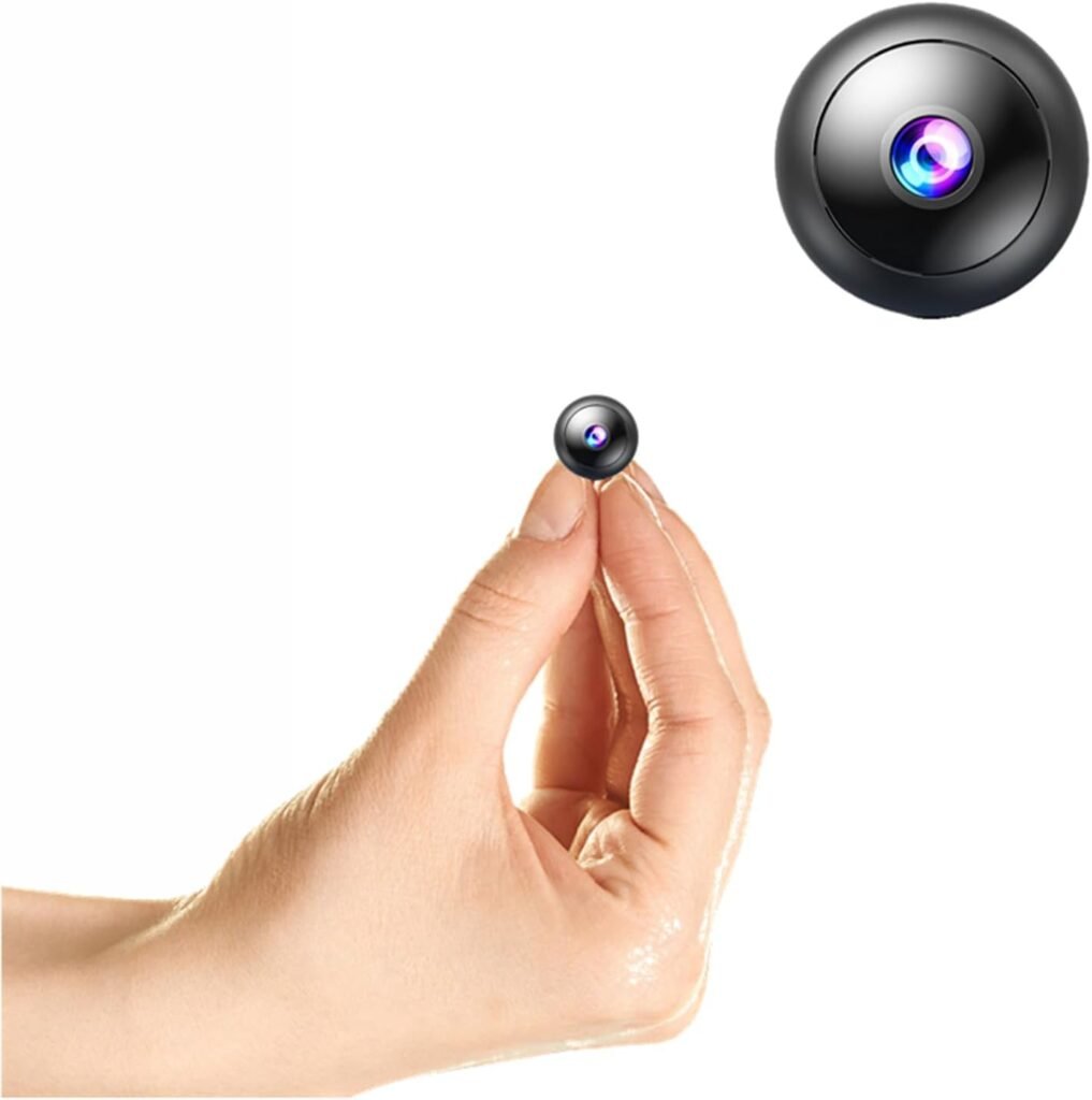Hidden Camera with Audio/Video. Mini Camera, Small Camera. Spy Hidden Cameras for Home Indoor Use. Spy Cam with Night Vision and Motion Detection | Only 0.9 inch! Baby Monitor Small Mini Wireless 2…