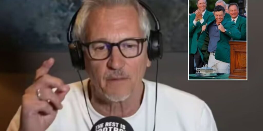 Gary Lineker doesn’t hold back on golf critics after Rory McIlroy wins the Masters