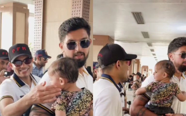Shubman Gill plays with Ishant Sharma’s daughter at airport ahead of GT vs KKR clash