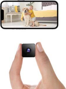 Mini Camera, 1080P HD Indoor, Cameras for Home Security, USB Charger Indoor Wireless WiFi Security Control pet Camera, Baby/anny Monitor, with Night Vision Function