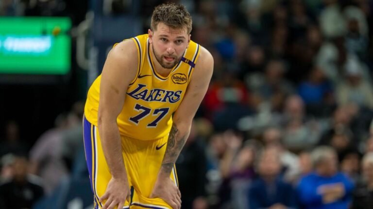 Lakers’ Luka Doncic sapped by stomach bug, struggles in Game 3
