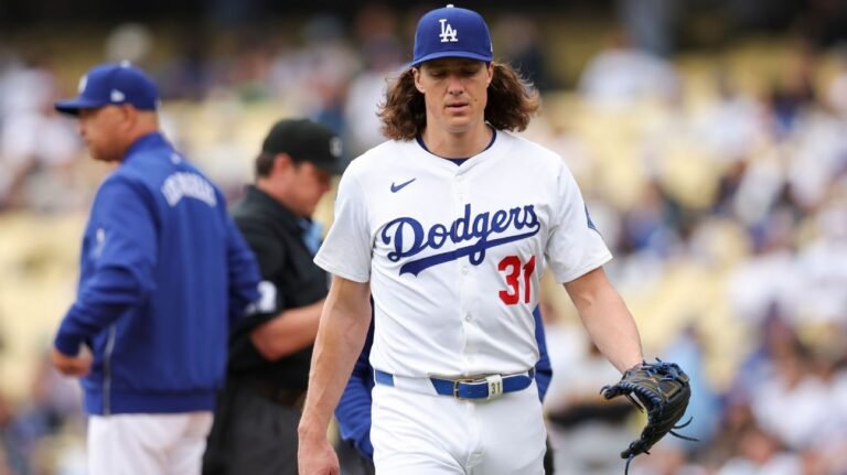 Dodgers put Tyler Glasnow on IL with shoulder inflammation