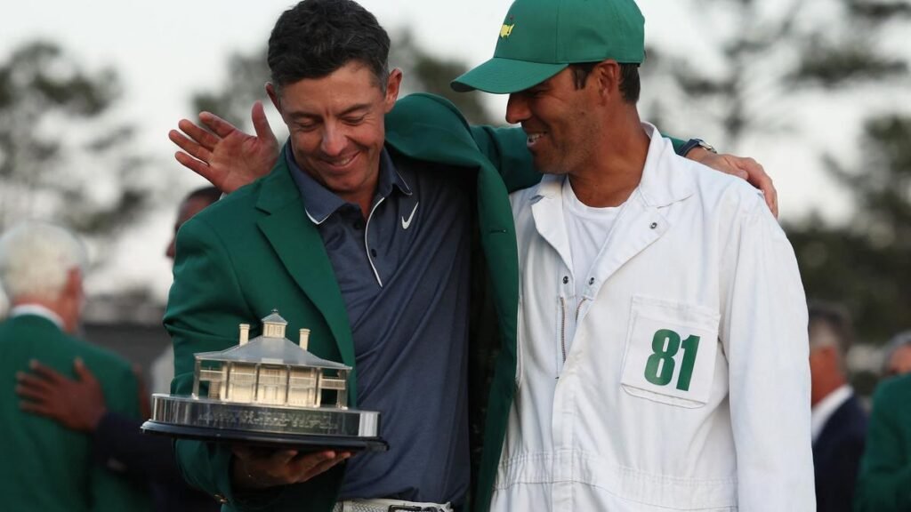 Rory McIlroy on his caddie, longtime friend: Masters win ’is just as much his as it is mine’