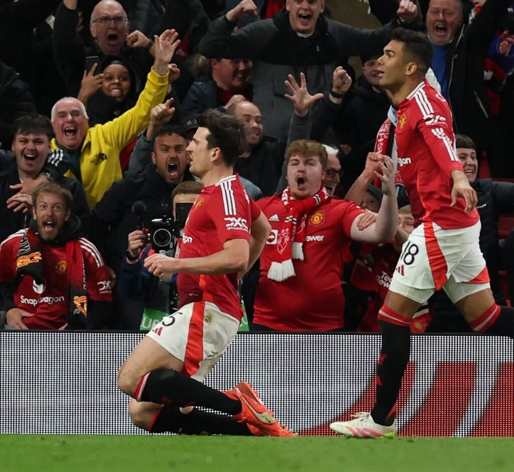 UEL: Man United Claim Dramatic Comeback Win Against Lyon, Dele-Bashiru’s Lazio Crash Out
