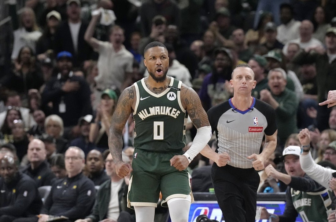 Bucks star G Damian Lillard injures left leg, out vs. Pacers in Game 4 Bucks star G Damian Lillard injures left leg, out vs. Pacers in Game 4