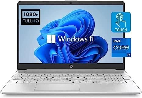 HP 15.6″ FHD 1920×1080 IPS Touchscreen Laptop, Intel Core i7-1065G7,16GB RAM, 256GB SSD,Silver, Windows 11 Home,Silver HP 15.6″ FHD 1920×1080 IPS Touchscreen Laptop, Intel Core i7-1065G7,16GB RAM, 256GB SSD,Silver, Windows 11 Home,Silver