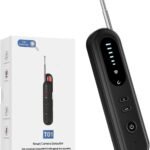 Hidden Camera Detectors, Mini Anti-Spy Camera Detector, Bug Detector, Listening Devices Detector, GPS Tracker Finder for Home, Car, Office, Hotel, Travel (Black)