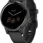 Garmin Vivoactive 4, GPS Smartwatch, Features Music, Body Energy Monitoring, Animated Workouts, Pulse Ox Sensors and More, Black