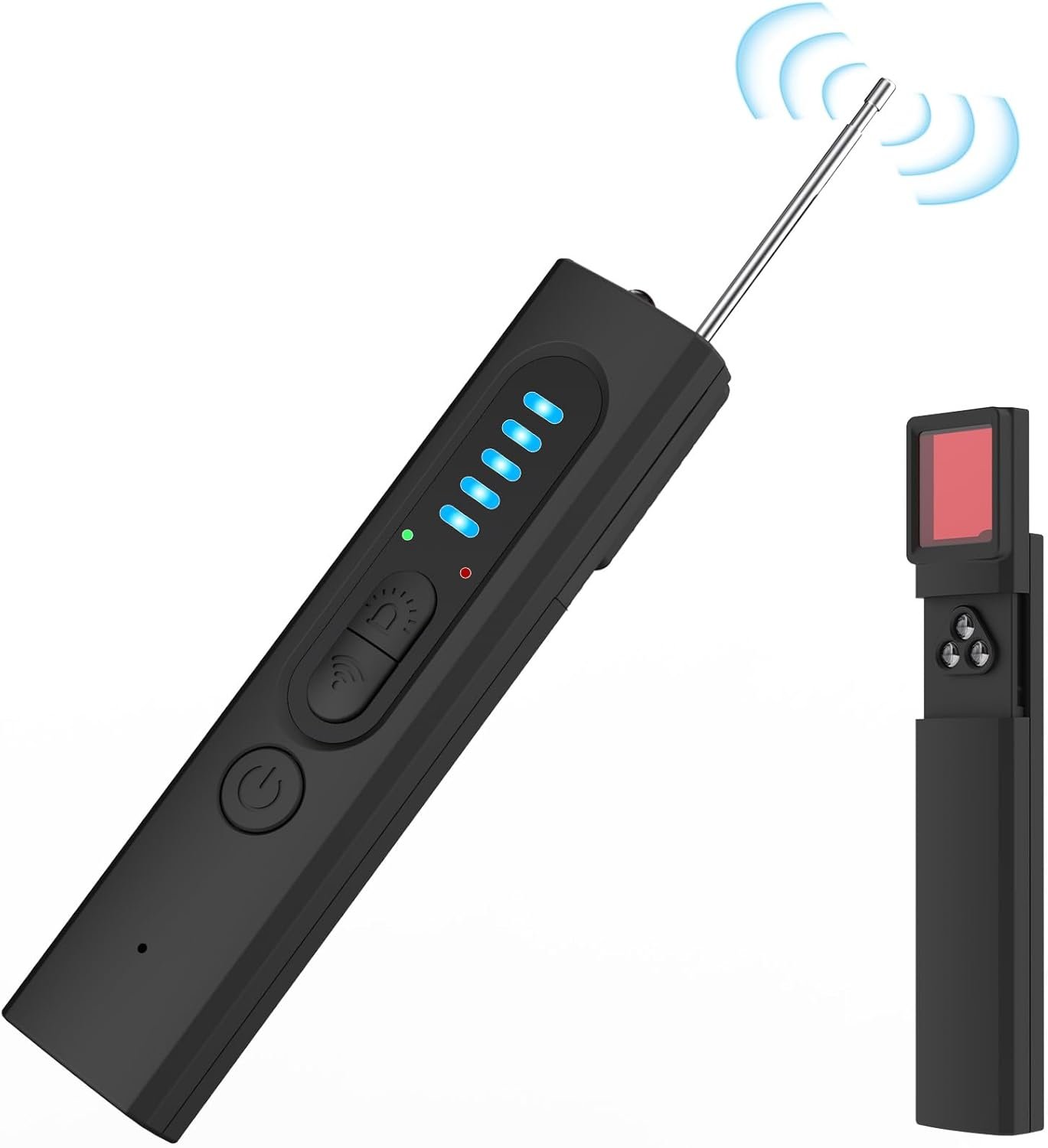 Hidden Camera Detectors, Anti Spy RF Signal Scanner, Bug Detector, 6 Levels Sensitivity 4 Modes, 36H Work, for Hotels, Home, Office, Protect Your Privacy in All aspects (Black)