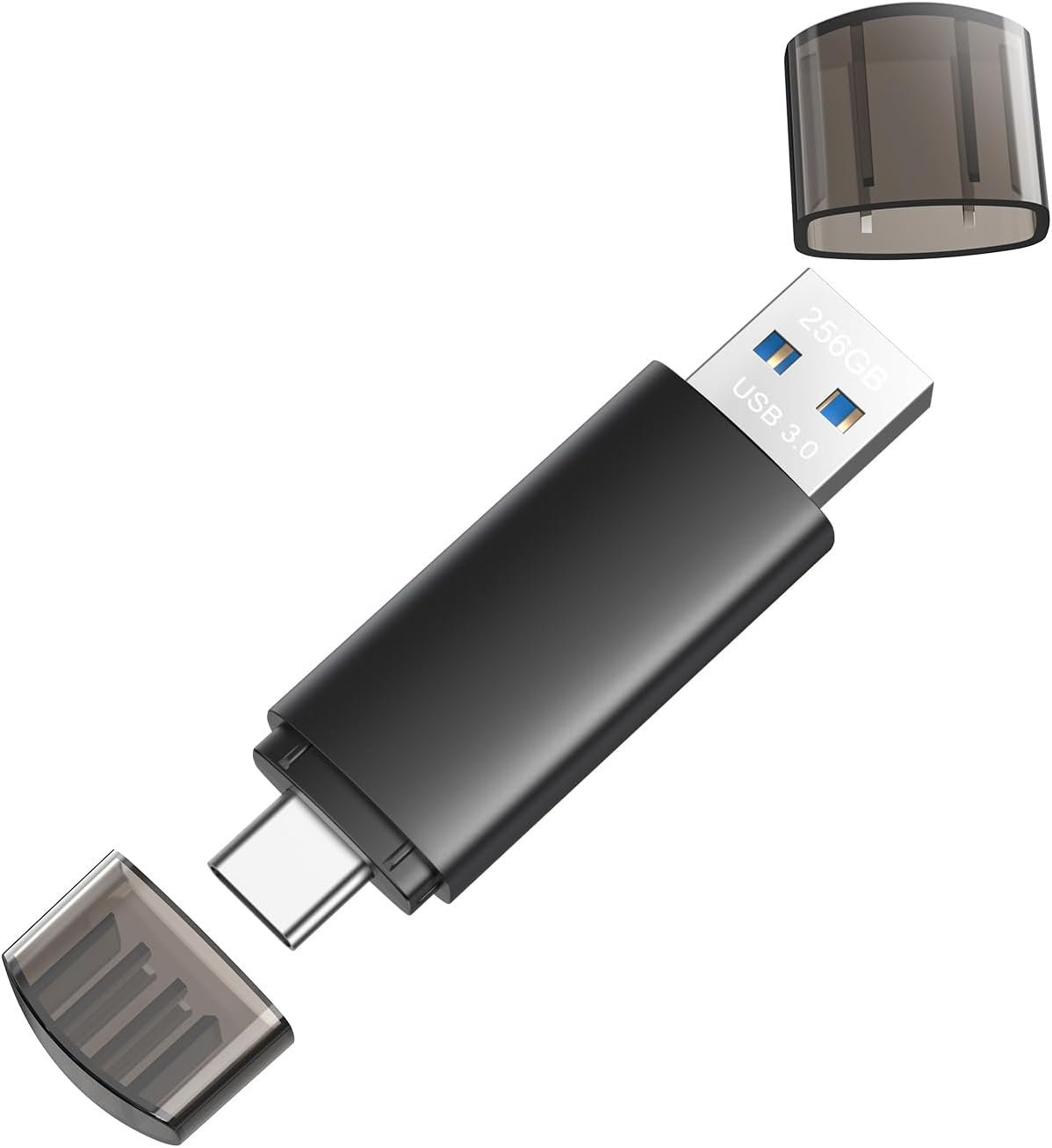 256GB USB C Flash Drive Dual USB 3.0 Flash Drive Type C + USB A Portable Type-C Flash Drive 2-in-1 USB-C Thumb Drive for Smartphone Tablet Computer Mac iPhone 15 Black 256GB USB C Flash Drive Dual USB 3.0 Flash Drive Type C + USB A Portable Type-C Flash Drive 2-in-1 USB-C Thumb Drive for Smartphone Tablet Computer Mac iPhone 15 Black