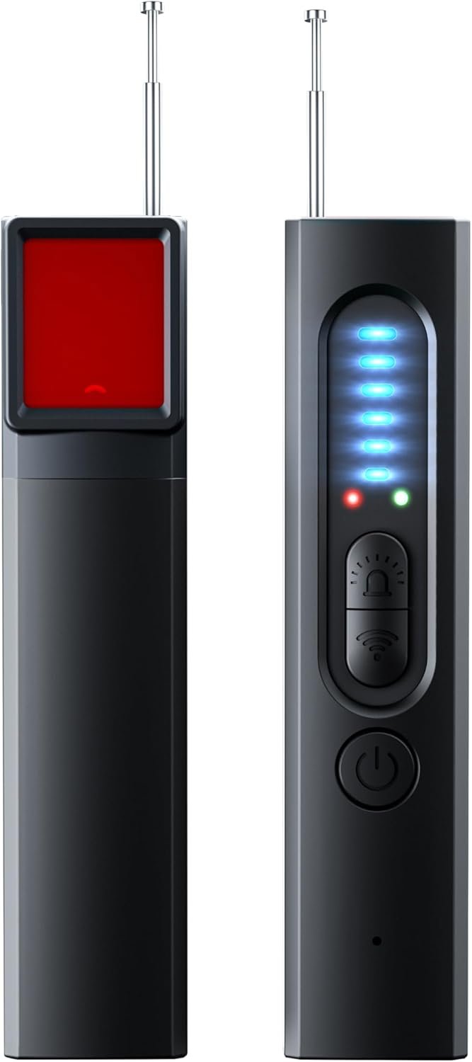 Hidden Camera Detector – 5 Levels Sensitivity for scanning, Bug Detector for GPS Tracker, RF Wireless Scanner, Spy Camera etc. for Hotels, Home, Office, Car