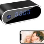 Hidden Camera Clock 1080P Wireless Spy Camera Covert Nanny Cam Baby Monitor HD Home Indoor Security Cam Night Vision Motion Detection for Office No Audio