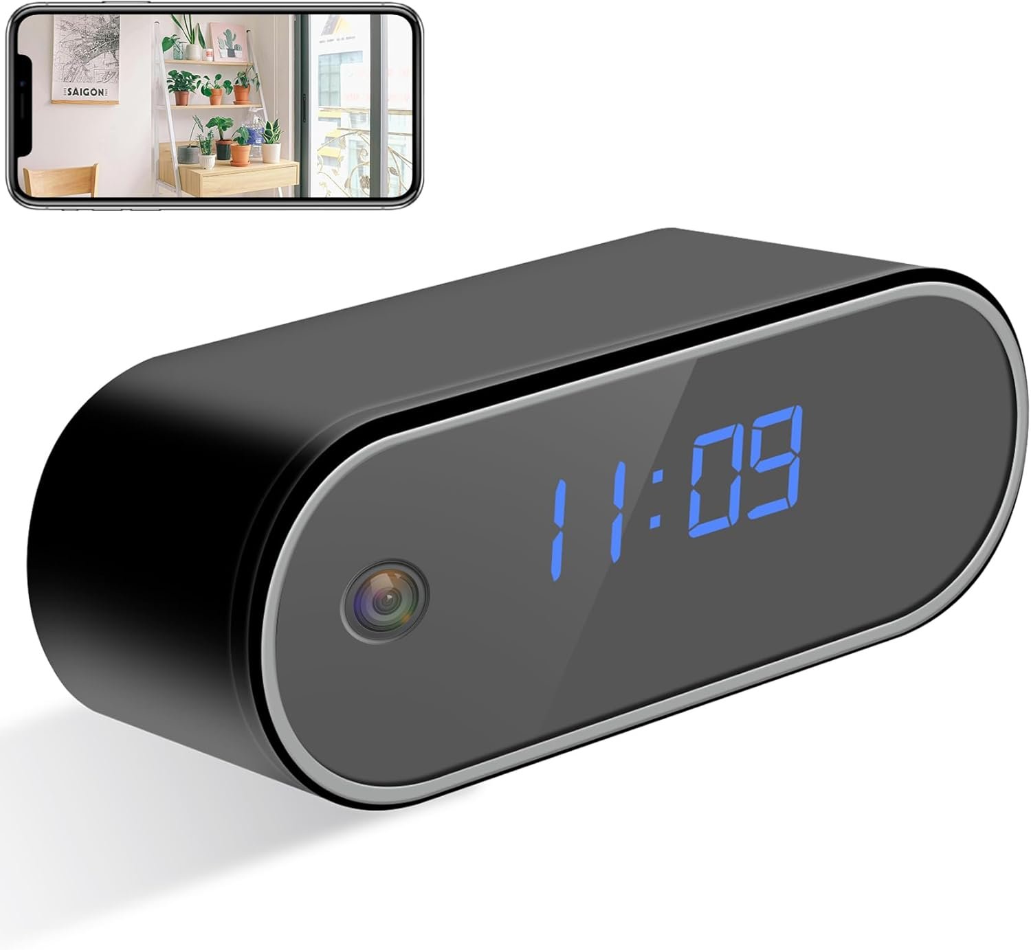 Clock Camera HD 1080P WiFi Nanny Cam Wireless Camera Night Vision& Motion Detertor for Home Indoor Security Clock Camera HD 1080P WiFi Nanny Cam Wireless Camera Night Vision& Motion Detertor for Home Indoor Security