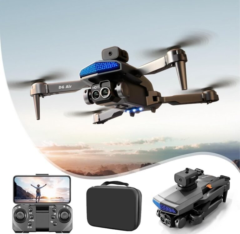 Mini Drone With Dual Camera, 2024New 4K HD Camera Dual Lens Foldable Drone with Carrying Case, One Key Take Off/Land, Altitude Hold, 360° Flip, With Phone Control, Toys Gifts for beginner, Adults