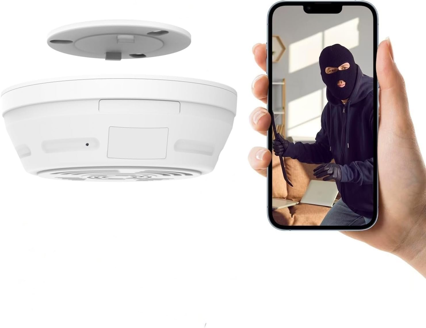 Smoke Detector Camera – Security Indoor Camera Mini 200 Days Standby 1080P WiFi HD Night Vision PIR Motion Detection Wireless Small Nanny Cam Smoke Detector Camera – Security Indoor Camera Mini 200 Days Standby 1080P WiFi HD Night Vision PIR Motion Detection Wireless Small Nanny Cam