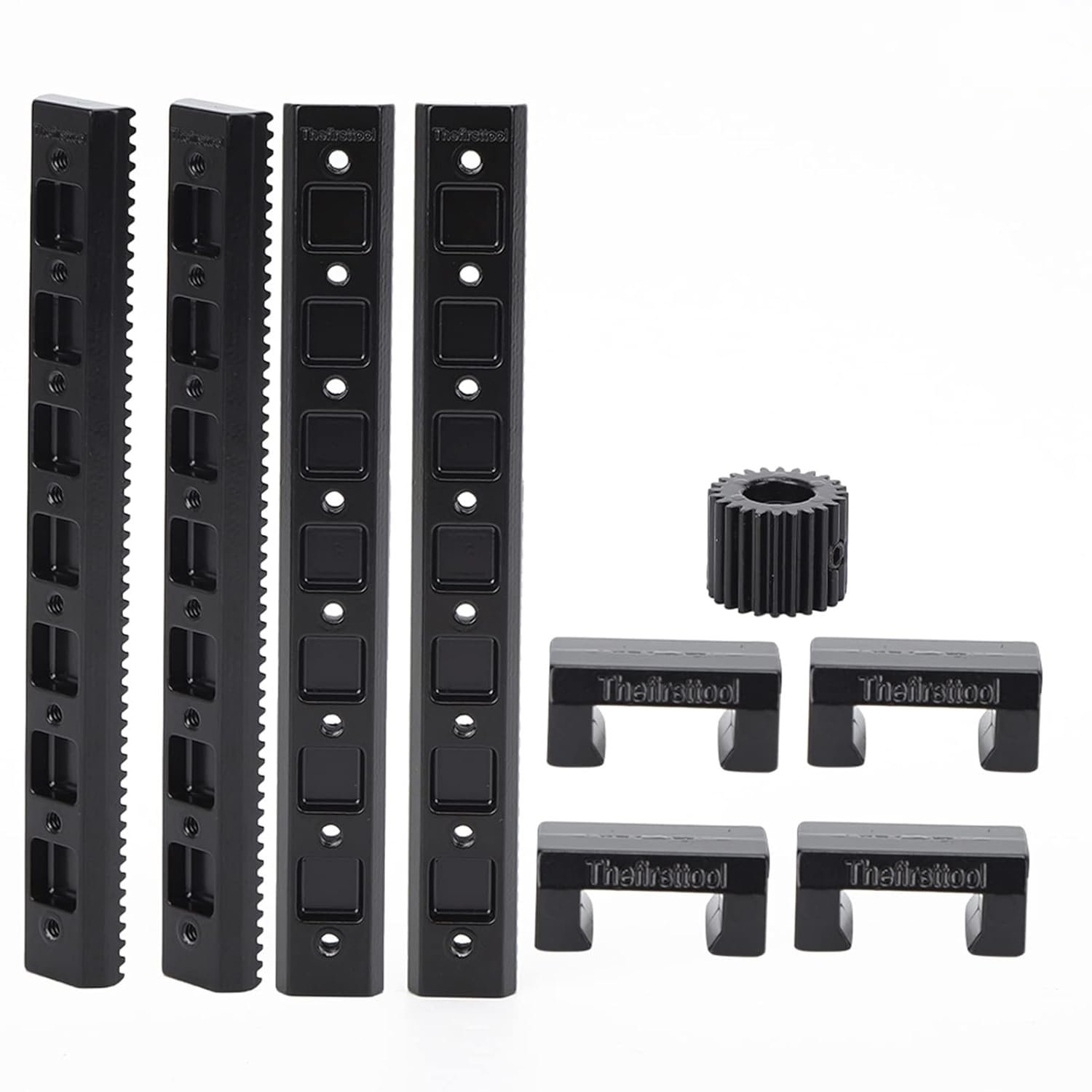 Industrial Robot Sliding Rail Toothed Gear Set Zinc Alloy High Precision Linear Motion Conversion Kit for Robotics Automation 1 Gear 4 Slides 4 Brackets Industrial Robot Sliding Rail Toothed Gear Set Zinc Alloy High Precision Linear Motion Conversion Kit for Robotics Automation 1 Gear 4 Slides 4 Brackets