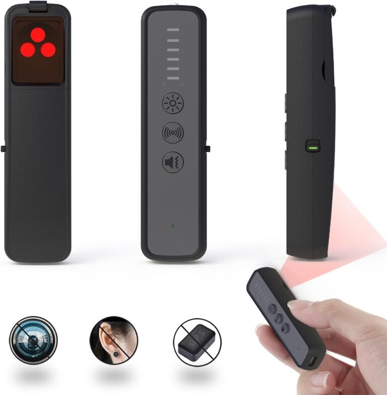 Hidden Camera Detector, Anti-Spy Detector, Hidden Device GPS Detector, Camera Detector, Bug Detector, Privacy Protector, Portable Bug Finder for Office Car Hotel