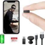 【Free 64G】 Smallest Wireless WiFi Battery Camera,HD1080P Hidden Camera Detector,Spy Camera,Baby Monitor with Night Vision,Motion Detection,Cloud Storage,Remote Viewing for Security with iOS Android
