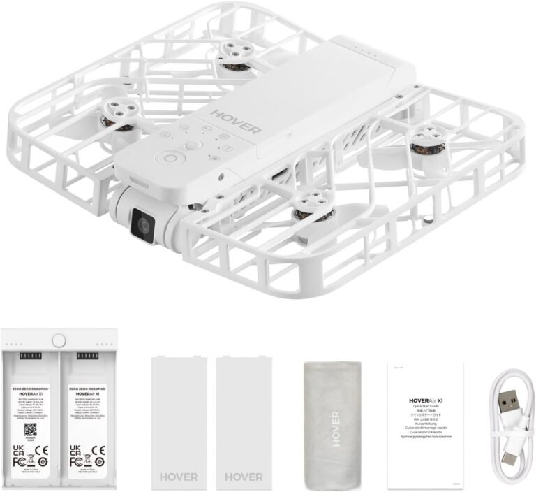 X1 Drone with Camera, 125g Foldable Self-Flying Drone that Follows You, Mini Drone with HDR Video Capture, Palm Takeoff, Intelligent Flight Paths, Hands-Free Control White (Combo Plus)