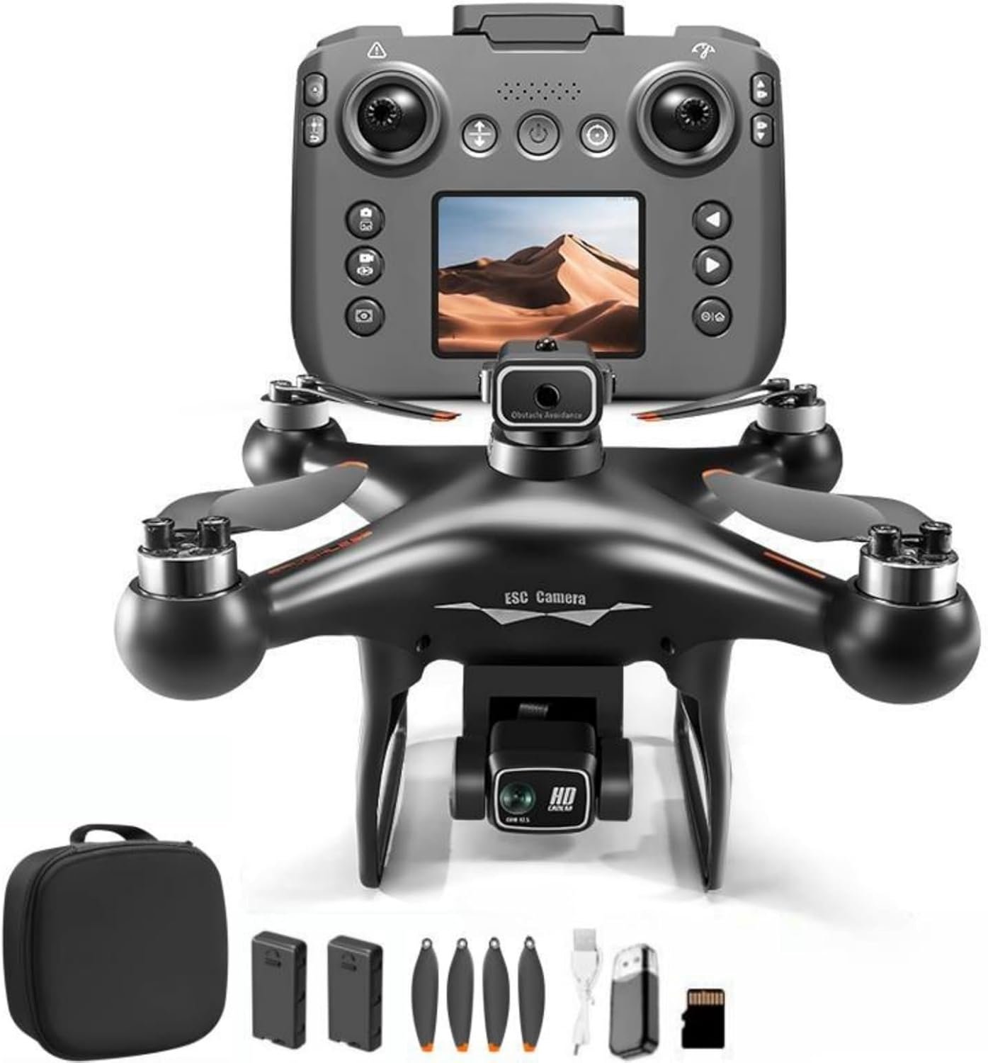 RC Drone With Screen Display, Dual Camera, 360 Degree Flip, Optical Flow Hover, LED Lights, Speed Adjustment, One Click Takeoff And Landing, Fly Left And Right, Quadcopter, 2 Batteries, Memory Card, Card Reader, Handbag (Black) RC Drone With Screen Display, Dual Camera, 360 Degree Flip, Optical Flow Hover, LED Lights, Speed Adjustment, One Click Takeoff And Landing, Fly Left And Right, Quadcopter, 2 Batteries, Memory Card, Card Reader, Handbag (Black)