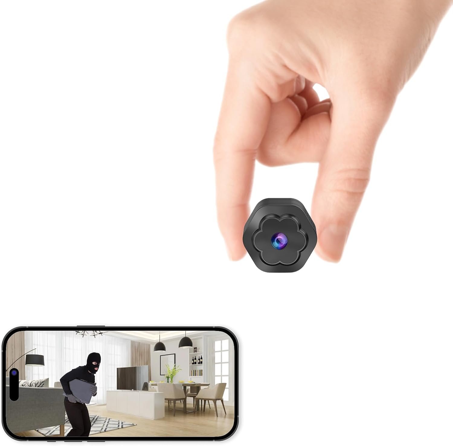 Mini WiFi Spy Hidden Camera Wireless Portable Nanny Cam for Home,1080P HD Small Security Cameras with Motion Detection,Auto Night Vision Monitor Cameras for Indoor Pets Baby Mini WiFi Spy Hidden Camera Wireless Portable Nanny Cam for Home,1080P HD Small Security Cameras with Motion Detection,Auto Night Vision Monitor Cameras for Indoor Pets Baby