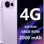 Mini Smartphone 4G Unlocked Small Smartphone with 4GB+64GB, 3.88″ HD Full Screen, 2000mAh Battery,Dual SIM, Pocket Cellphone, Mini Phones for Kids, Best Gift for Kids – Pink