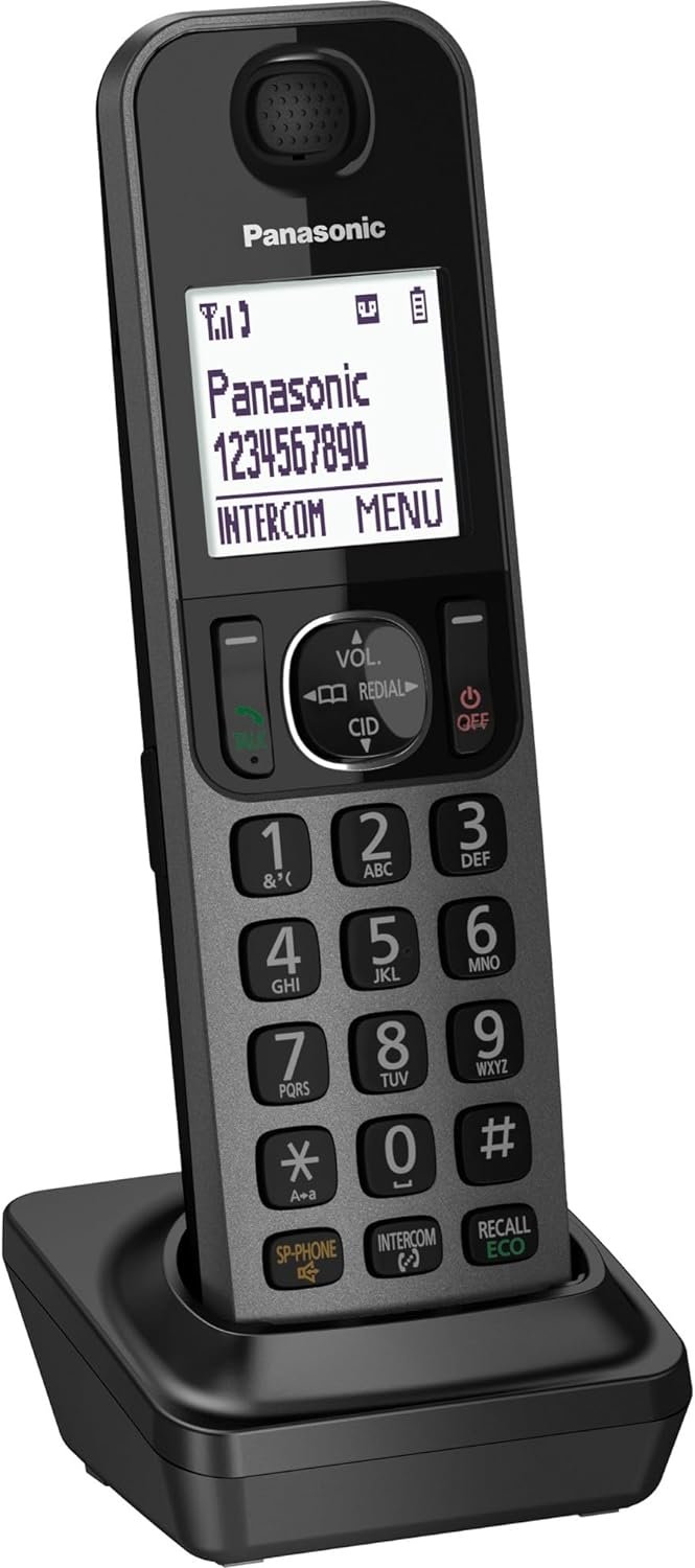 Panasonic KX-TGFA30M DECT 6.0 Additional Digital Cordless Handset for KX-TGF38 Series, Metal Panasonic KX-TGFA30M DECT 6.0 Additional Digital Cordless Handset for KX-TGF38 Series, Metal