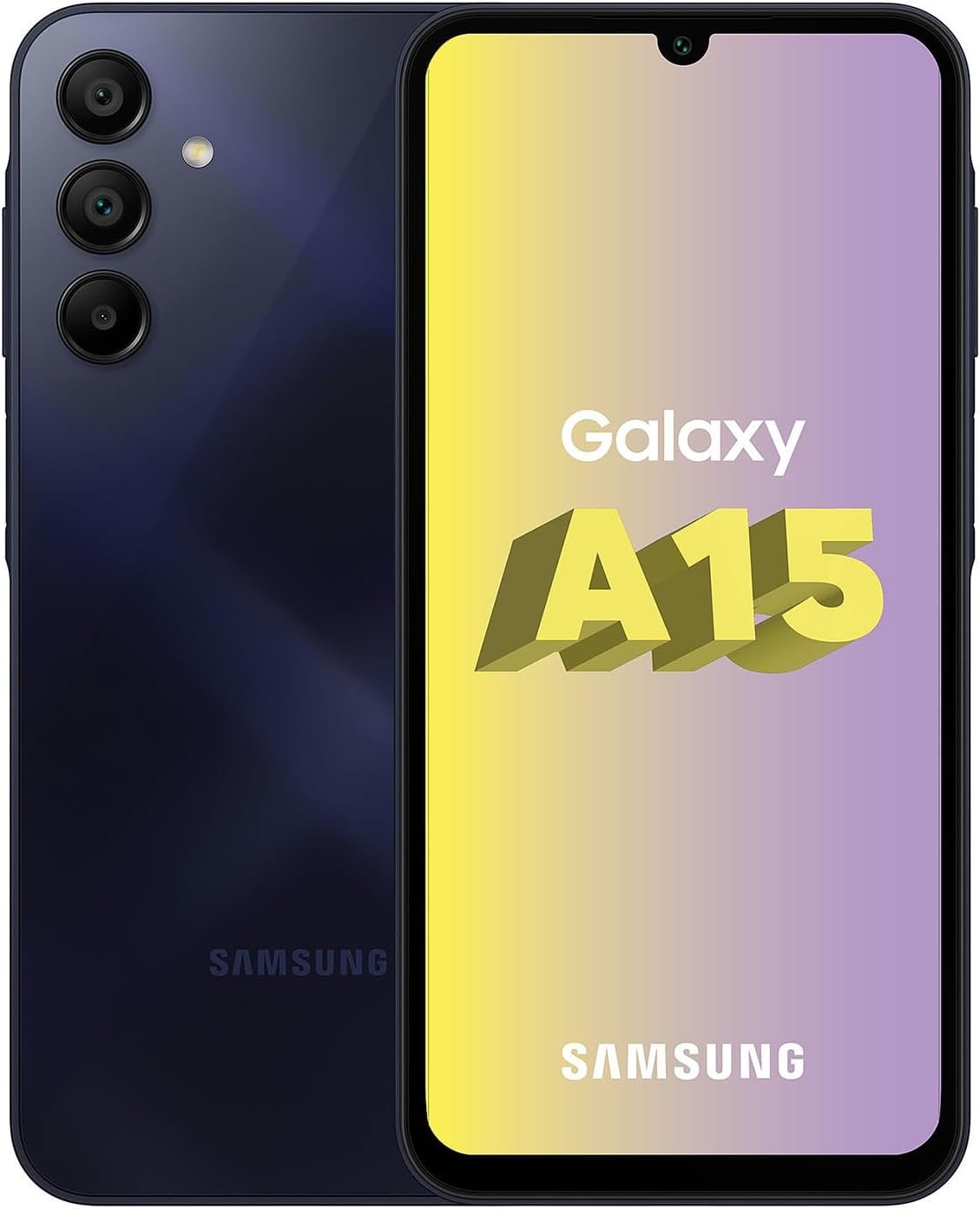 Samsung Galaxy A15 (SM-A155F/DSN), 128GB 4GB RAM, Dual SIM, Factory Unlocked GSM, International Version (Wall Charger Bundle) (Blue Black) Samsung Galaxy A15 (SM-A155F/DSN), 128GB 4GB RAM, Dual SIM, Factory Unlocked GSM, International Version (Wall Charger Bundle) (Blue Black)