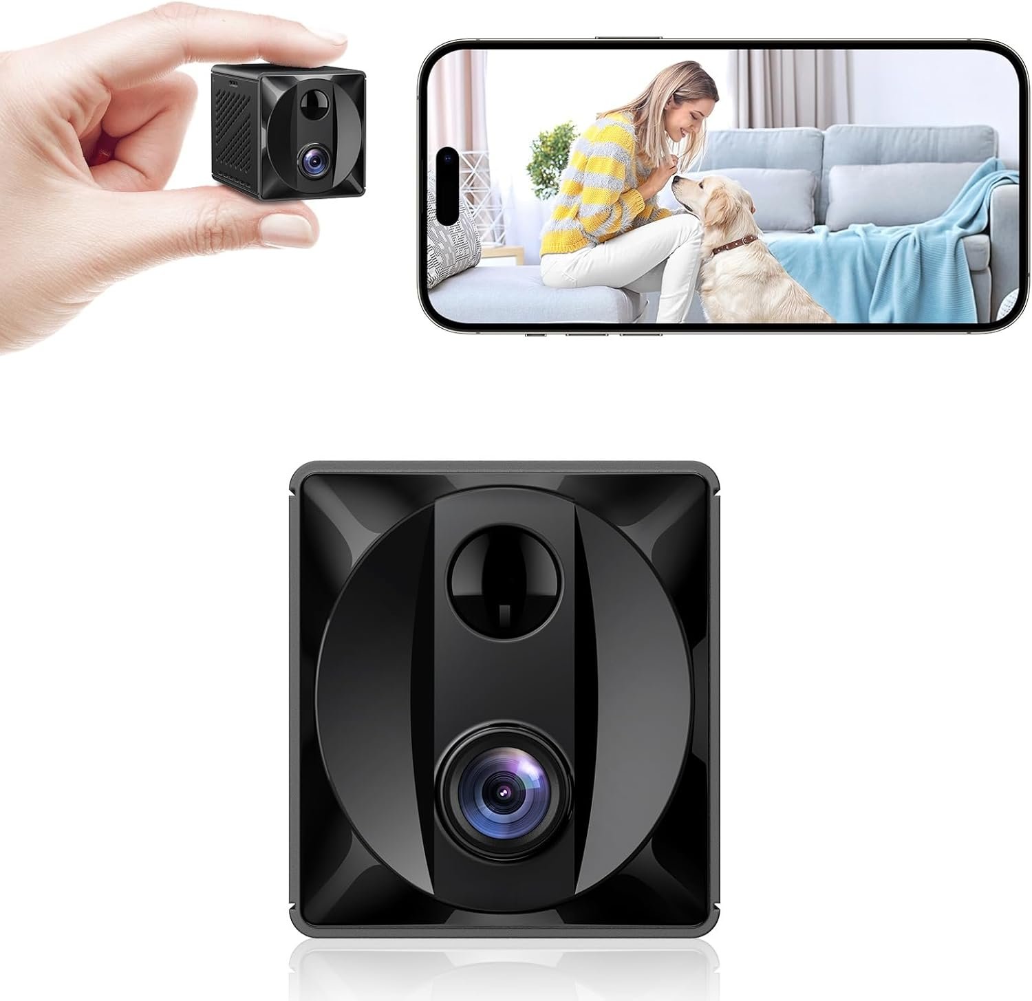 2024 Upgraded Mini Spy Camera Hidden Camera,4K WiFi Wireless Camera, 100 Days Standby Battery Life,AI Motion Detection Alerts,Nanny Cam Security Cam for Indoor,Home,Baby,Pets 2024 Upgraded Mini Spy Camera Hidden Camera,4K WiFi Wireless Camera, 100 Days Standby Battery Life,AI Motion Detection Alerts,Nanny Cam Security Cam for Indoor,Home,Baby,Pets