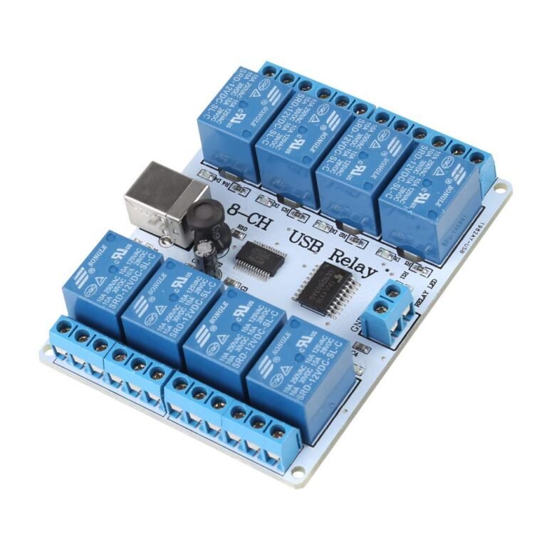8 Channel Controlled Relay Module 12V DC Type B Relays Plug In Relays USB Relay Board Module Controller for Automation Robotics