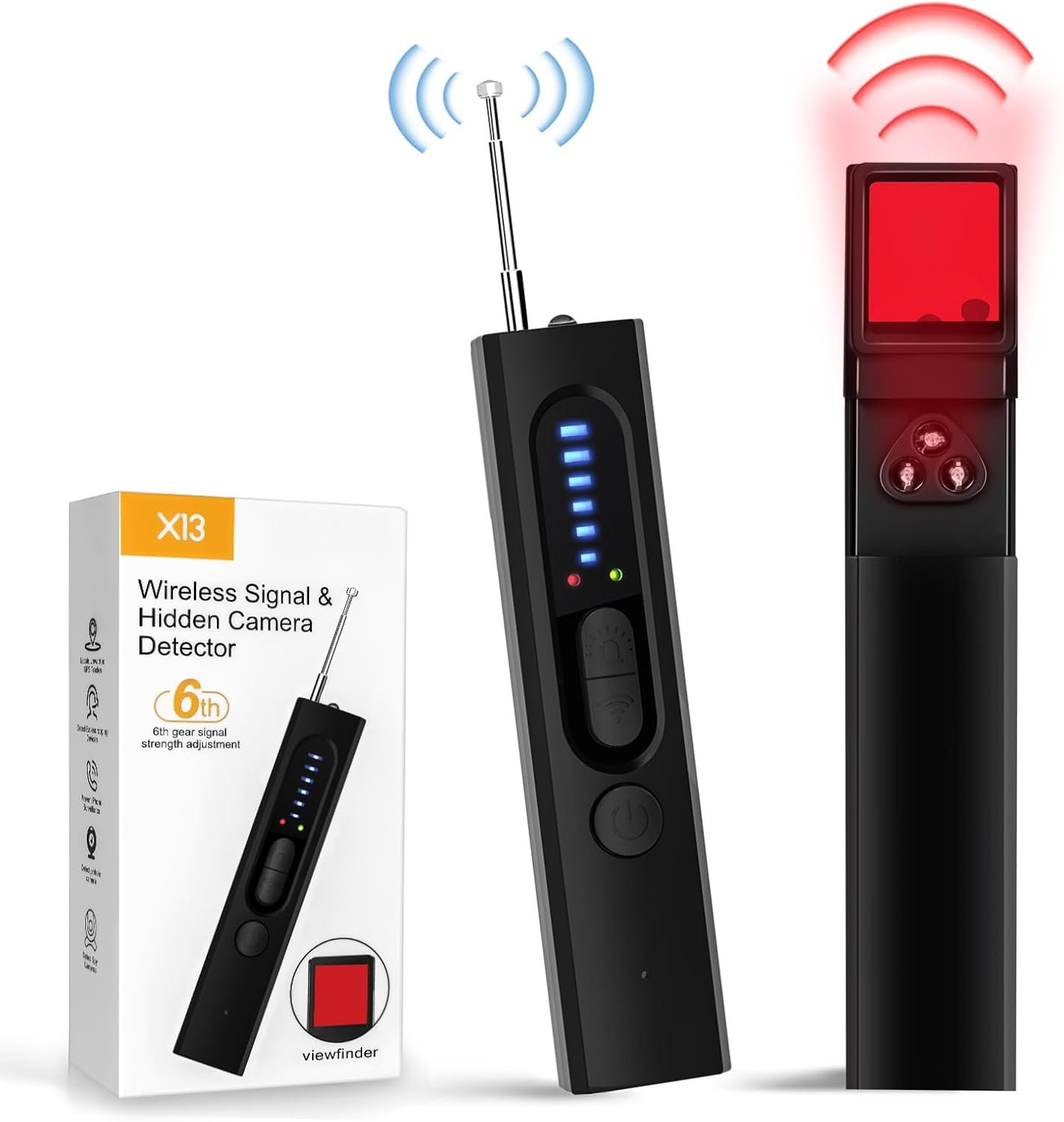 OJR Hidden Camera Detectors, Anti-Spy Camera Finder Detector, Bug Detector, GPS Hidden Camera Detectors, Tracking Device Detectors, Camera Detector for Hotels, Home, Airbnb, Office OJR Hidden Camera Detectors, Anti-Spy Camera Finder Detector, Bug Detector, GPS Hidden Camera Detectors, Tracking Device Detectors, Camera Detector for Hotels, Home, Airbnb, Office