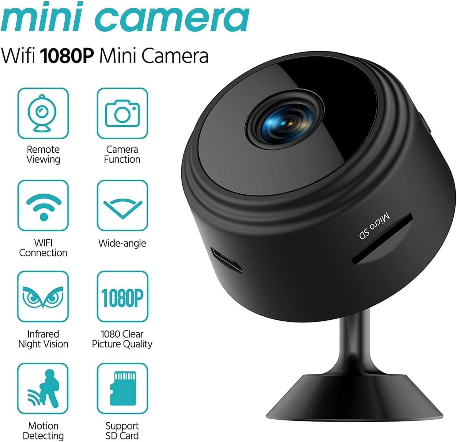 KFK Hidden Spy Camera,1080P Wireless Mini WiFi Nanny Cam Smart Home, Pet Dog Camera Indoor Outdoor Baby Camera 1080P Remote Portable,Secret House Camera with Motion Detection Night Vision KFK Hidden Spy Camera,1080P Wireless Mini WiFi Nanny Cam Smart Home, Pet Dog Camera Indoor Outdoor Baby Camera 1080P Remote Portable,Secret House Camera with Motion Detection Night Vision
