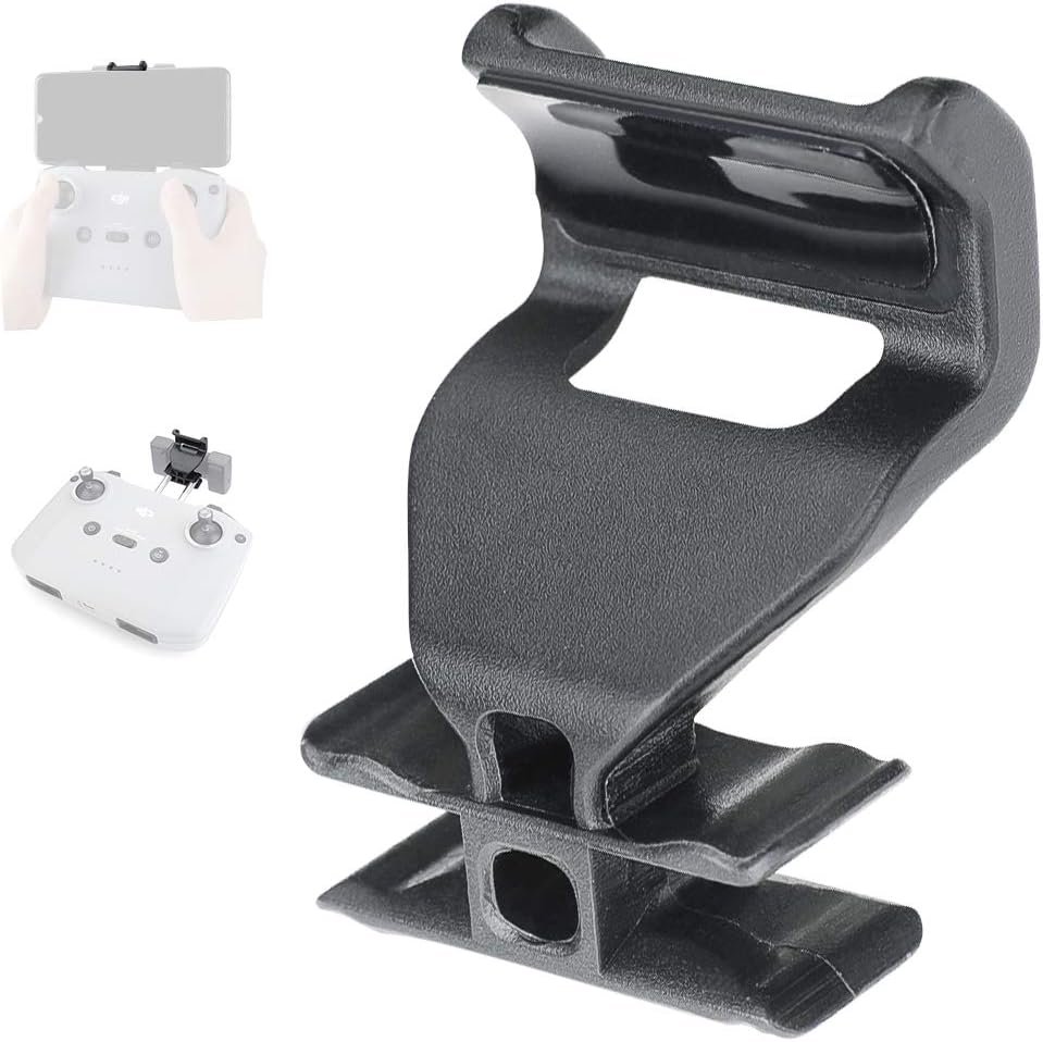 RCGEEK Cellphone Clip Mount Holder Extender Kit Compatible with DJI Air 3 / Mini 3 Pro/Mini 2 / Air 2 2S / Mavic 3 Drone Controllers Removeable Extended Smart Phone Stand Accessory RCGEEK Cellphone Clip Mount Holder Extender Kit Compatible with DJI Air 3 / Mini 3 Pro/Mini 2 / Air 2 2S / Mavic 3 Drone Controllers Removeable Extended Smart Phone Stand Accessory