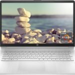 HP 17 Laptop, 17.3″ FHD Screen, AMD Ryzen 5 5500U, 16GB SSD, 512GB SSD, Webcam, HDMI, Fingerprint Reader, Wi-Fi, Windows 11 Home, Silver