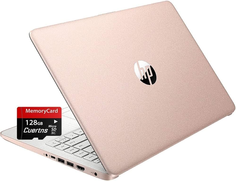 HP 2024 Stream 14″ HD Thin and Light Laptop, Intel Celeron N4120, 16GB RAM, 128GB eMMC Storage, Long Battery Life, HD Webcam, HDMI, Rose Gold, Office 365 1-Year, Windows 11 S, 128GB Cuertns MicroSD HP 2024 Stream 14″ HD Thin and Light Laptop, Intel Celeron N4120, 16GB RAM, 128GB eMMC Storage, Long Battery Life, HD Webcam, HDMI, Rose Gold, Office 365 1-Year, Windows 11 S, 128GB Cuertns MicroSD