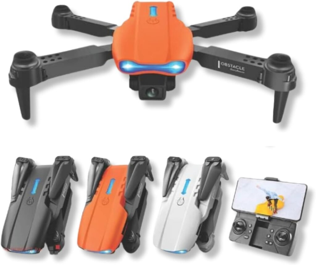 Perfect Part Drone with Camera – Drone with Camera for Adults with Remote Control, Screwdriver, 4 Wing Frames, 2 Replacement Wings, Storage Bag & USB Cable, Long Range Drone with 4k Dual Camera