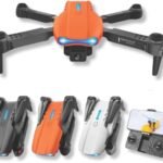 Perfect Part Drone with Camera – Drone with Camera for Adults with Remote Control, Screwdriver, 4 Wing Frames, 2 Replacement Wings, Storage Bag & USB Cable, Long Range Drone with 4k Dual Camera