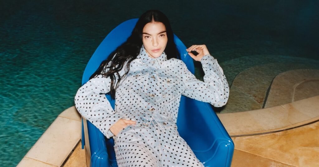 Mariacarla Boscono Stars in 7 For All Mankind Spring 2025 Ad