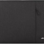 MOSISO Laptop Case 13.3 inch, 13-13.3 inch Laptop Sleeve Compatible with MacBook Air/Pro 13 / Pro 14, HP Dell ASUS Lenovo Notebook, Polyester Vertical Computer Sleeve Bag with Pocket, Black