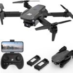 BEZGAR BD101 Drone with Camera – 1080P Foldable FPV Remote Control Mini Quadcopter with Gestures Selfie, One Key Start/Land, 3D Flips, 2 Batteries, Toys Gifts for Boys, Adults