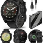 Wearable4U Garmin Tactix 8, 47mm, AMOLED Display, Titanium Bezel, Sapphire Lens, Premium Tactical GPS Smartwatch, Includes Applied Ballistics Ultralight Solver, 40 M Dive Rating w PowerBank Bundle