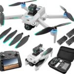 Drones with Camera for Adults 4K, GPS UHD Drone, 5G Remote Controller with Screen, One Key Return, Dual Camere, 3rd Gear Speed, Optical Flow Mode and Obstacle Avoidance, Drone for Beginners (White)