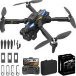 Drone with Camera – Brushless Motor with 4k FPV Camera，Foldable Drone for Beginners and Kids， One Key Start, 3D Flip, 3 Batteries，Upgrade Altitude Hold, Gestures Selfie with Carrying Case(C10S)