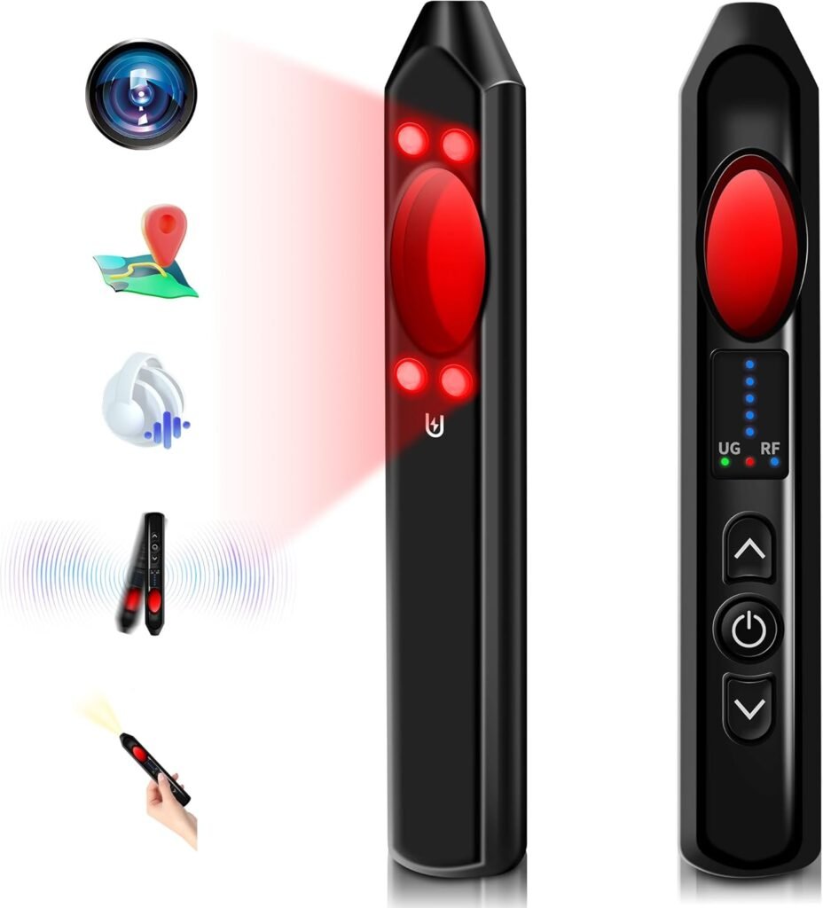 Hidden Camera Detectors, Camera Detector Spy Camera Finder, Hotel Hidden Camera Detectors for Travel, 5 Levels Sensitivity 5 Modes